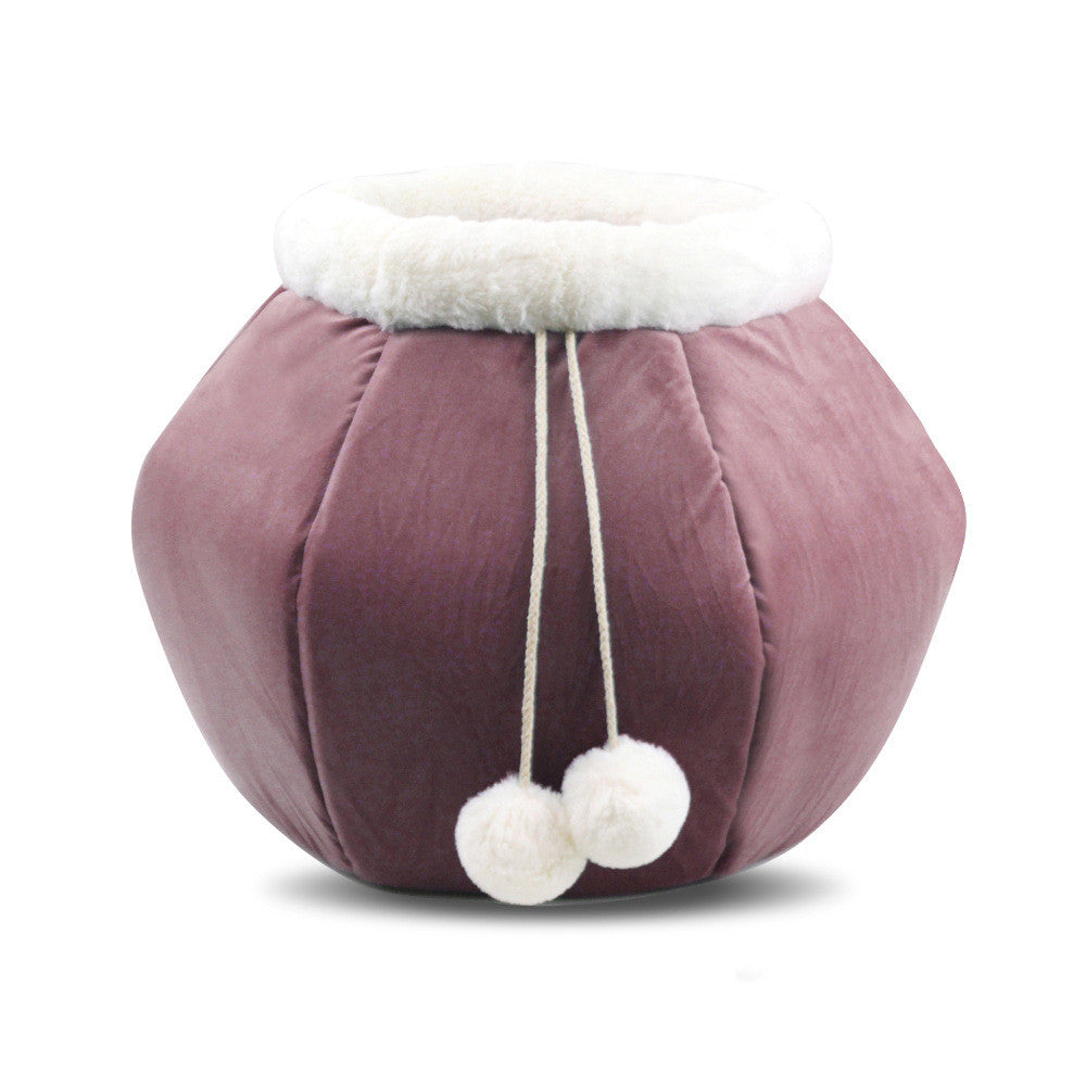 Autumn And Winter Deep Sleep Foldable Creative Fish Basket Pet Bed