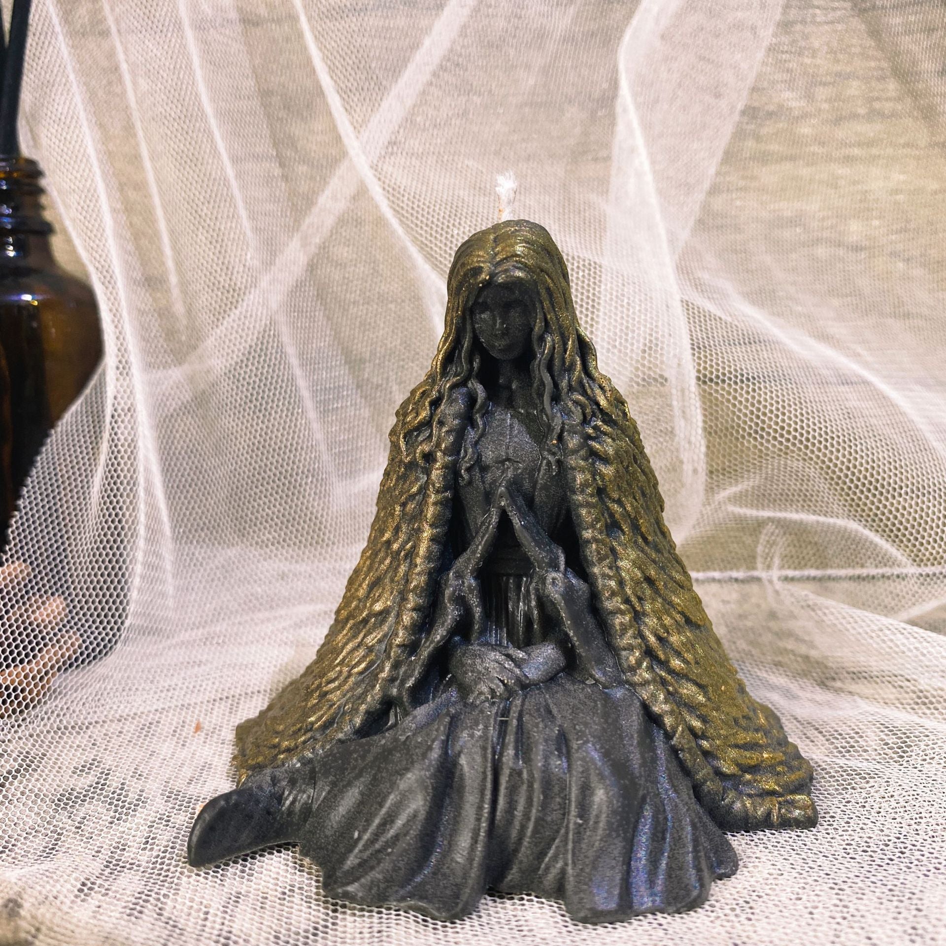 European Ghost Wizard Candle Holder