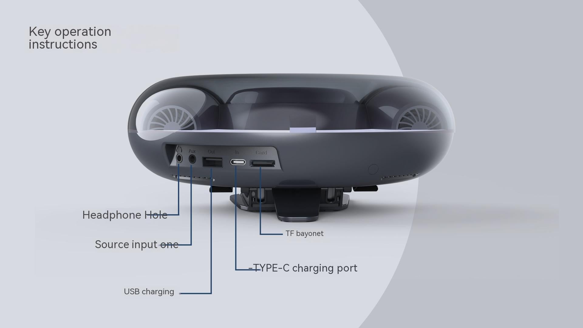 Ambience Light Wireless Charger Bluetooth Audio