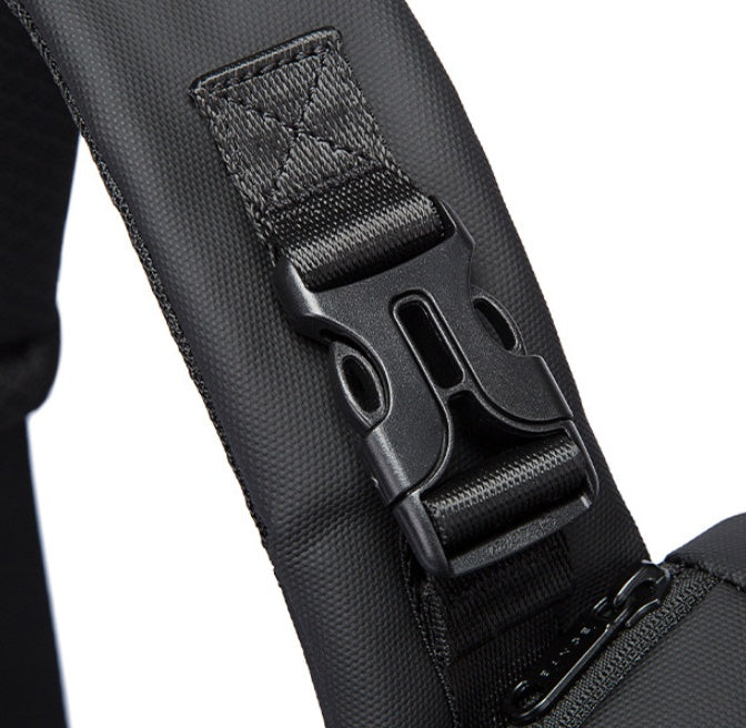 One-shoulder Chest Korean Style Fashion Function Messenger Couple Men's Bag Customization