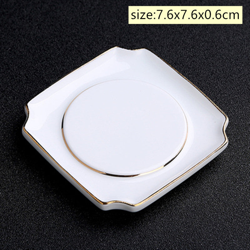 Vintage Chinese Ceramic Cup Coaster Tea Set