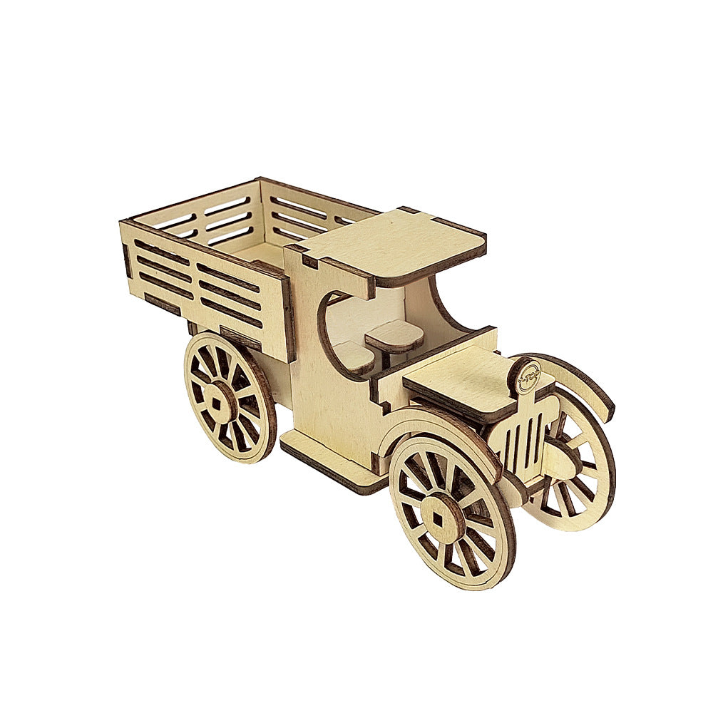 DIY Puzzle Assembled Engineering Vehicle Model