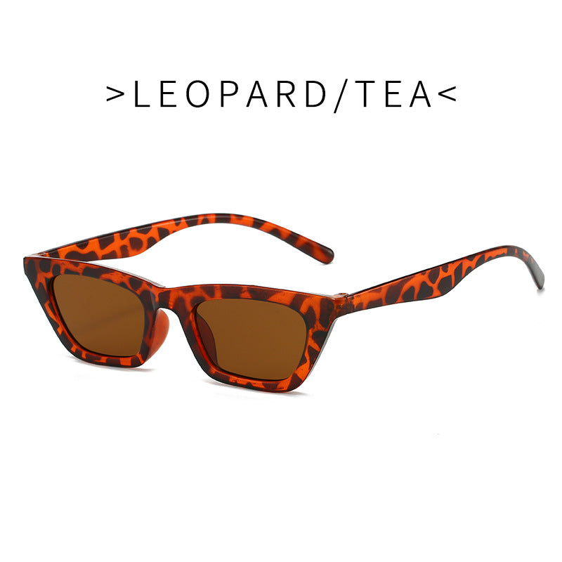 Fashionable Small-frame Cat-eye Personalized Hip-hop Sunglasses