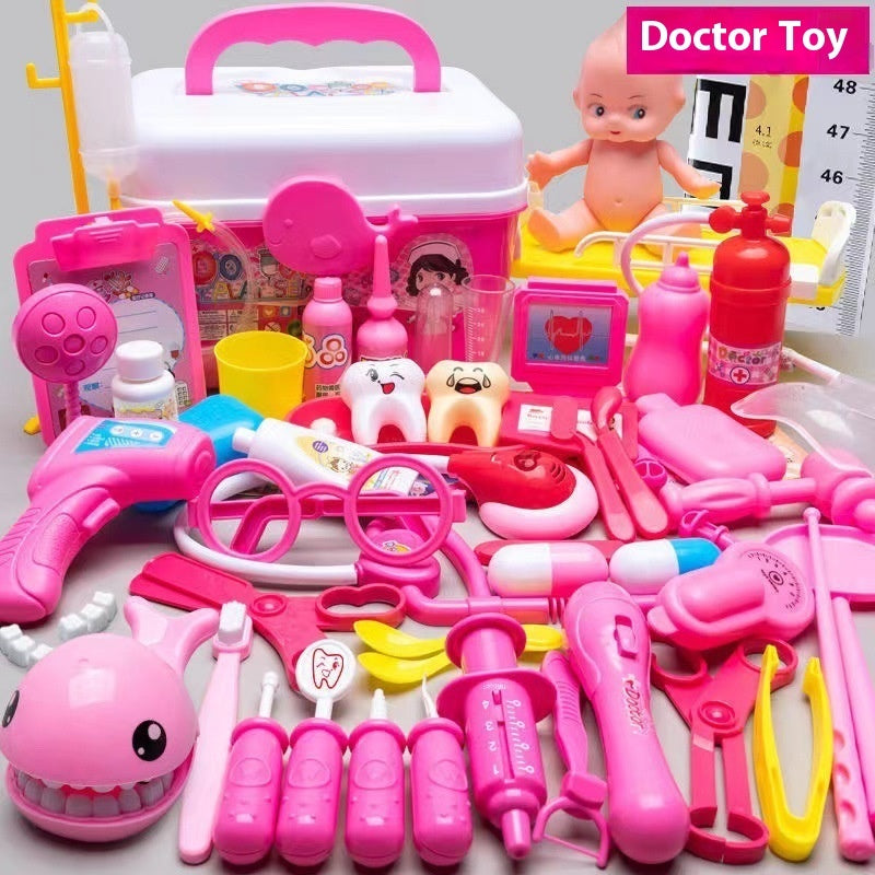 Children Play House Little Doctor Stethoscope Toy Suit