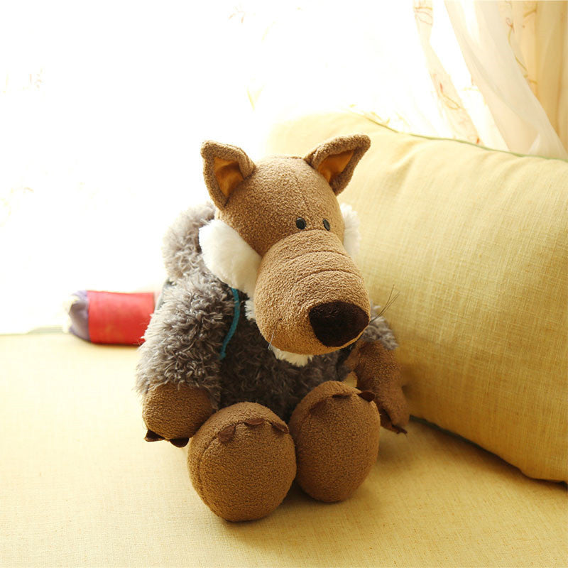 Creative Stuffed Toy With PP Cotton Stuffed Wolf Doll