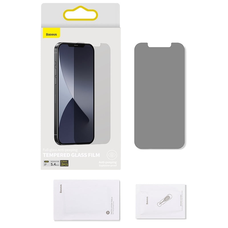 0.3mm Full Glass Privacy Tempered Film For IP 5.4 Inch Two Pieces