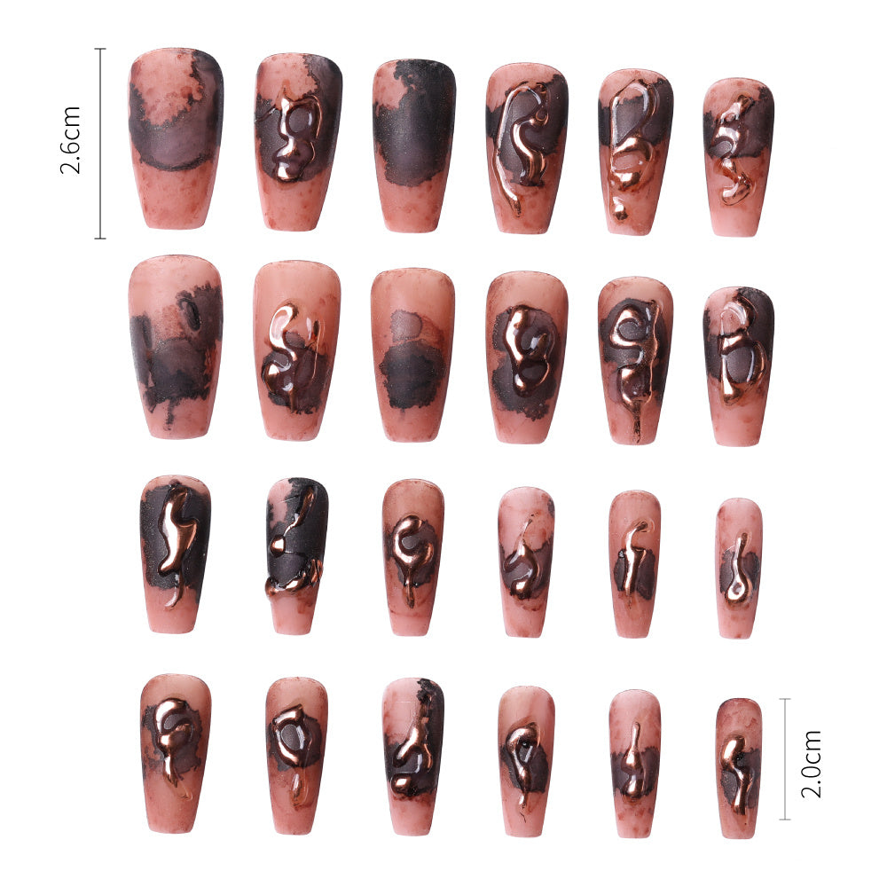 Faux Ongles Adhésifs Décoratifs pour les Mains
