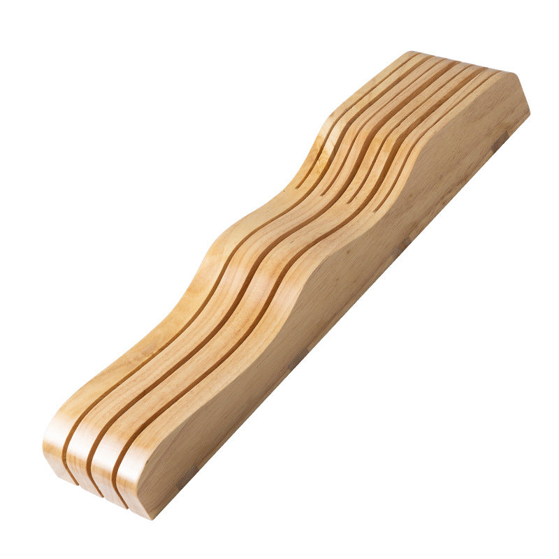 Solid Wood Drawer Knife Rack Household Kitchen Horizontal