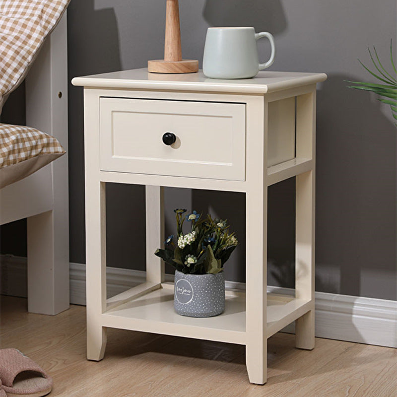 Simple Modern Solid Wood Bedside Cabinet Simple
