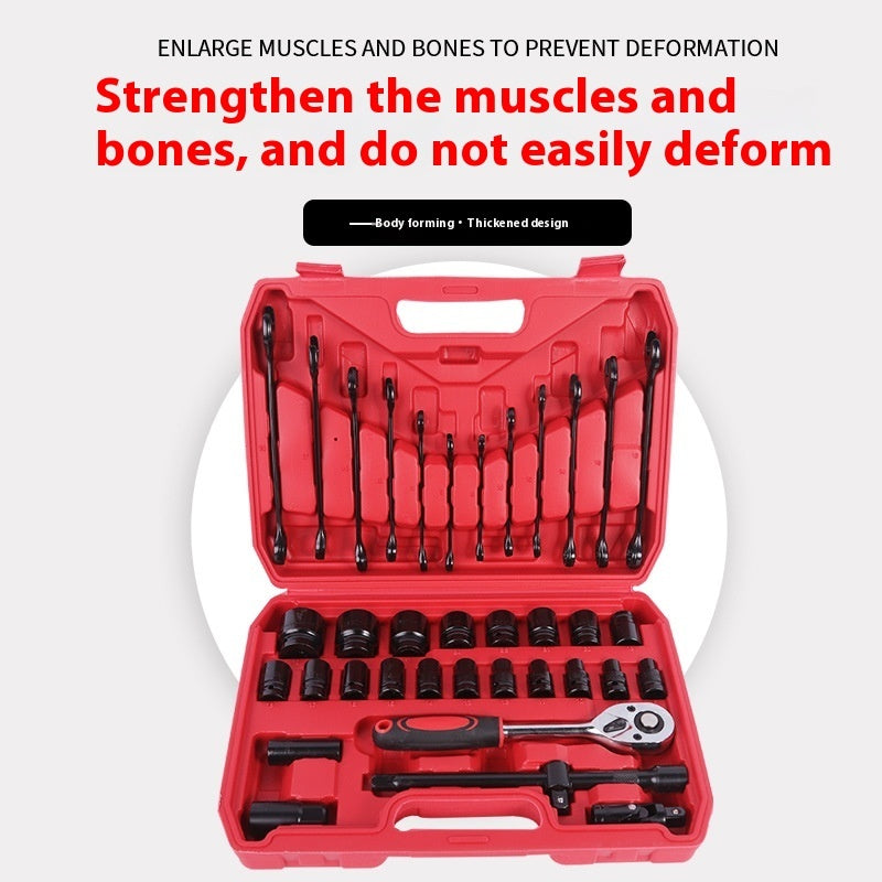 Auto Repair Chrome Vanadium Steel Spanner Set Multi-function Tool Kit