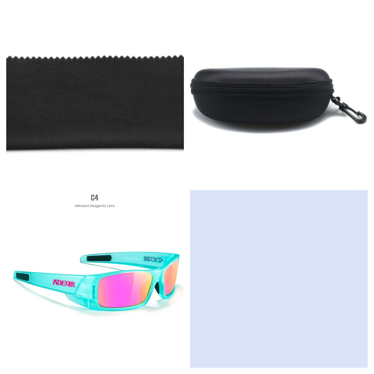 New Outdoor Sports Polarized Sunglasses Square Versatile Eye Protection Colorful Sunglasses