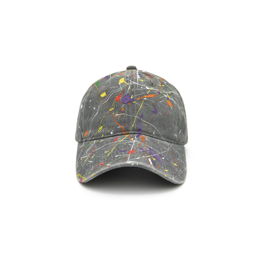 Hand-splashed Baseball With Curved Brim