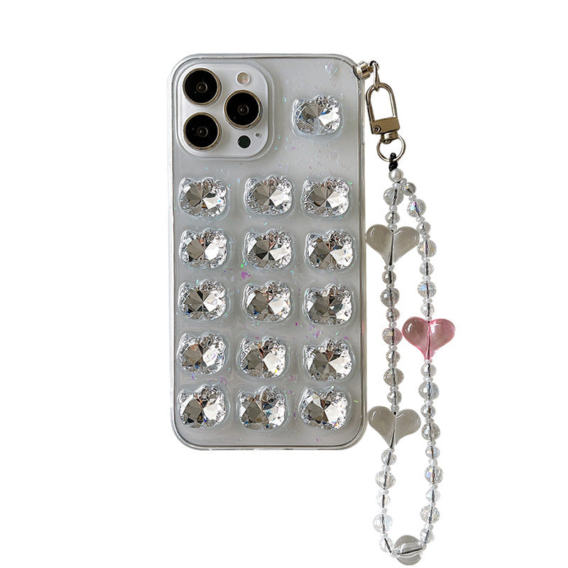 Epoxy Crystal Cat Shaped Phone Case