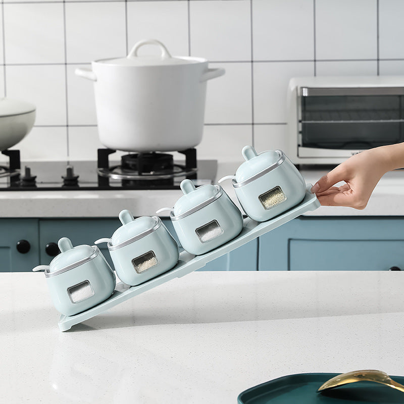 Nordic Light Luxury Plastic Seasoning Box Suit