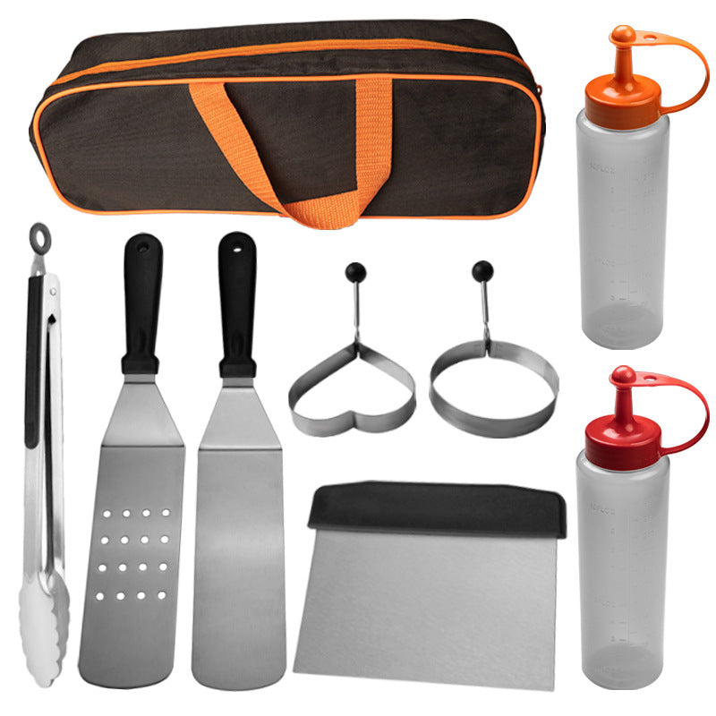 Barbecue Spatula Tool Stainless Steel Teppanyaki Set
