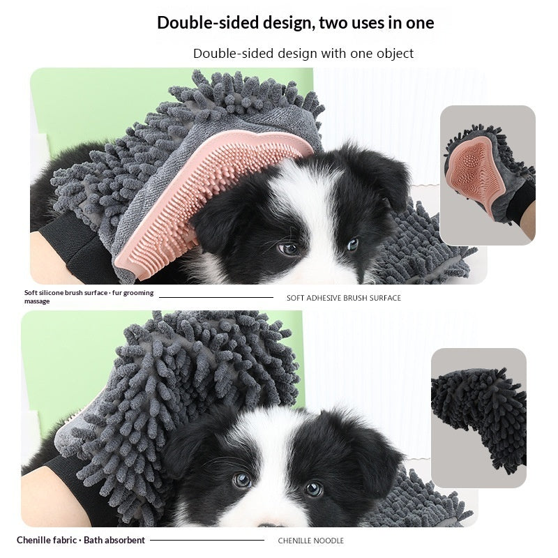 Pet Bath Dual-Sided Cleaning Massage Brush