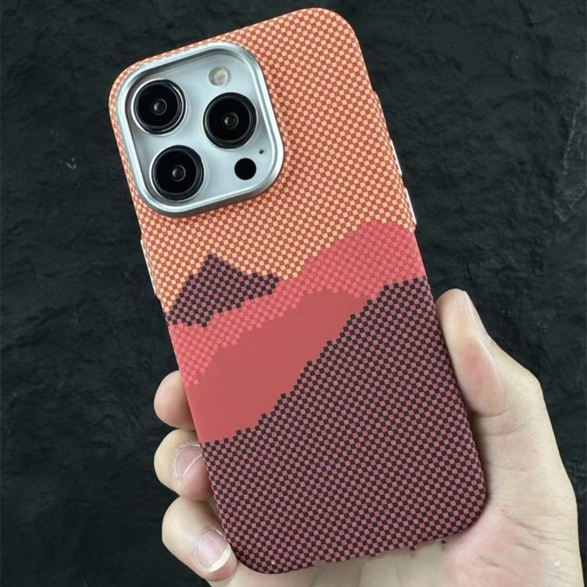 Magnetic Kafra Pattern Carbon Fiber All-inclusive Protective Cover Phone Case
