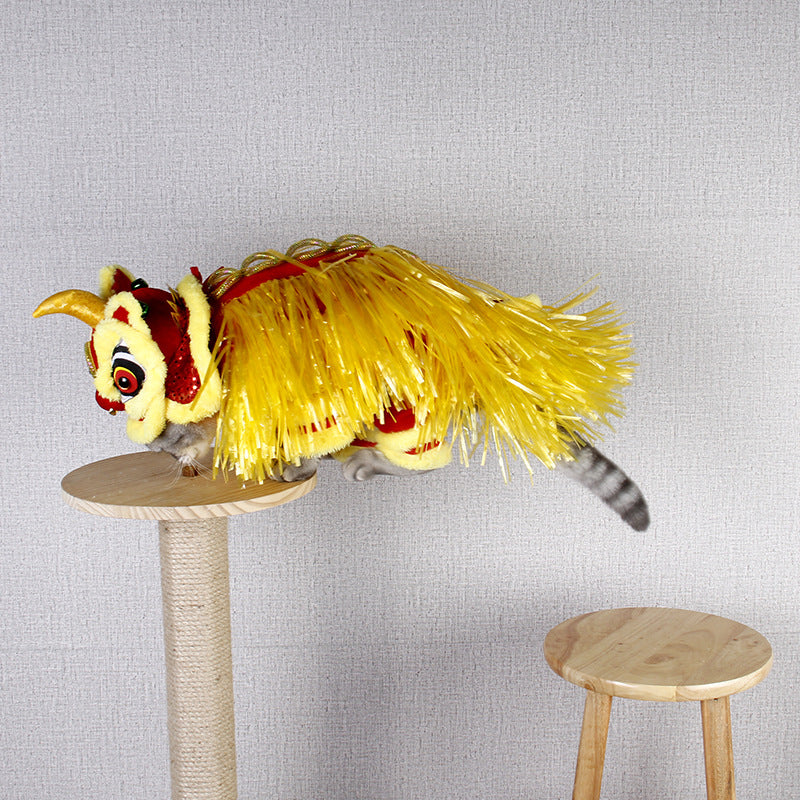 Déguisement d'animal de compagnie Jizai : Vêtements de petit lion pour animaux de compagnie