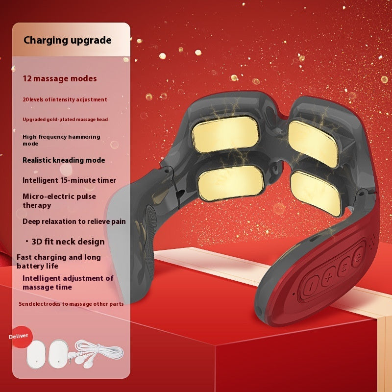 12 Head Cervical Vertebra Heating Massager