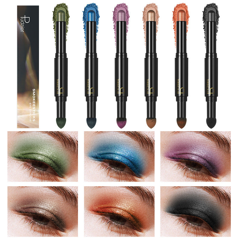 Double-headed Smudger Pearlescent Crouching Silkworm Eyeliner Pen Highlight