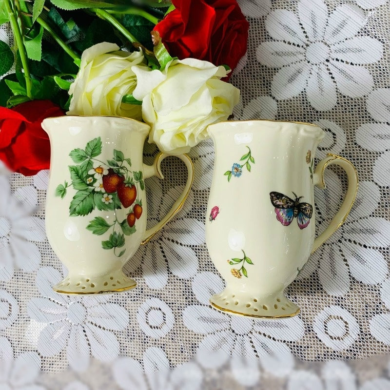 European Style Ceramic Retro Coffee Cup Spoon Set