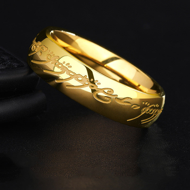 Personality Single Korean Style Non-thermochromic Ring