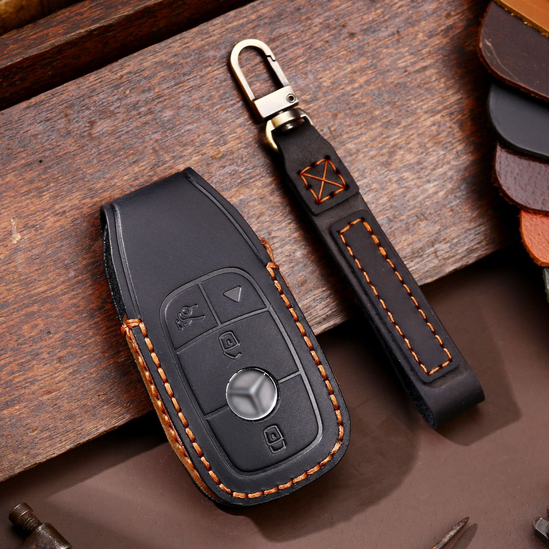 Apply To Car Key Cover Leather