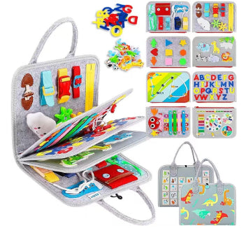 Tableau d'apprentissage en feutre, jouets d'éducation de la petite enfance, tableau d'activités pour l'apprentissage de l'habillage