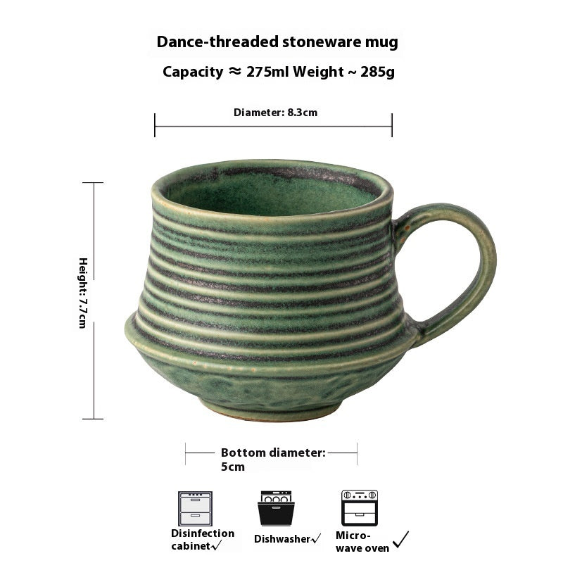 Vintage Thread Tea Coarse Ceramic Coffee Cup