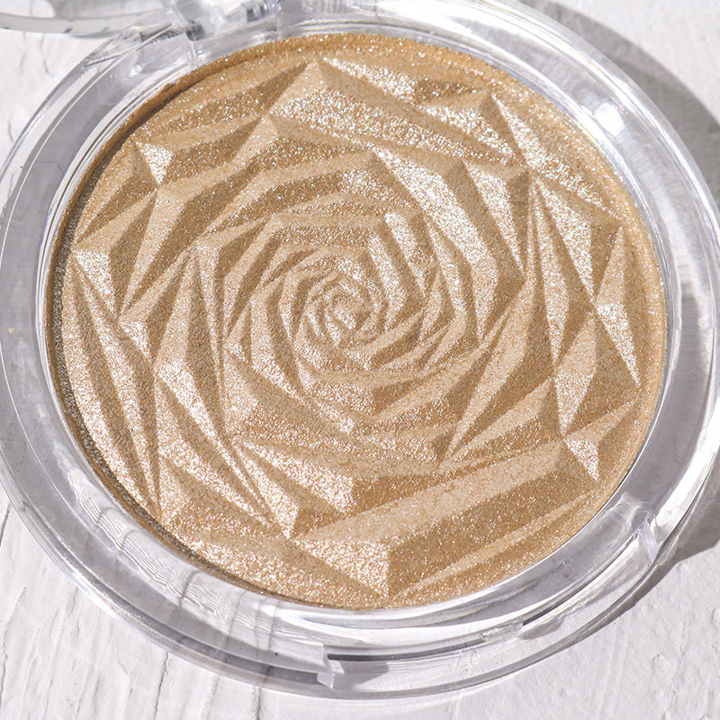 Palette Rose Diamond Illuminateur Poudre Blush pour éclaircir et faire briller