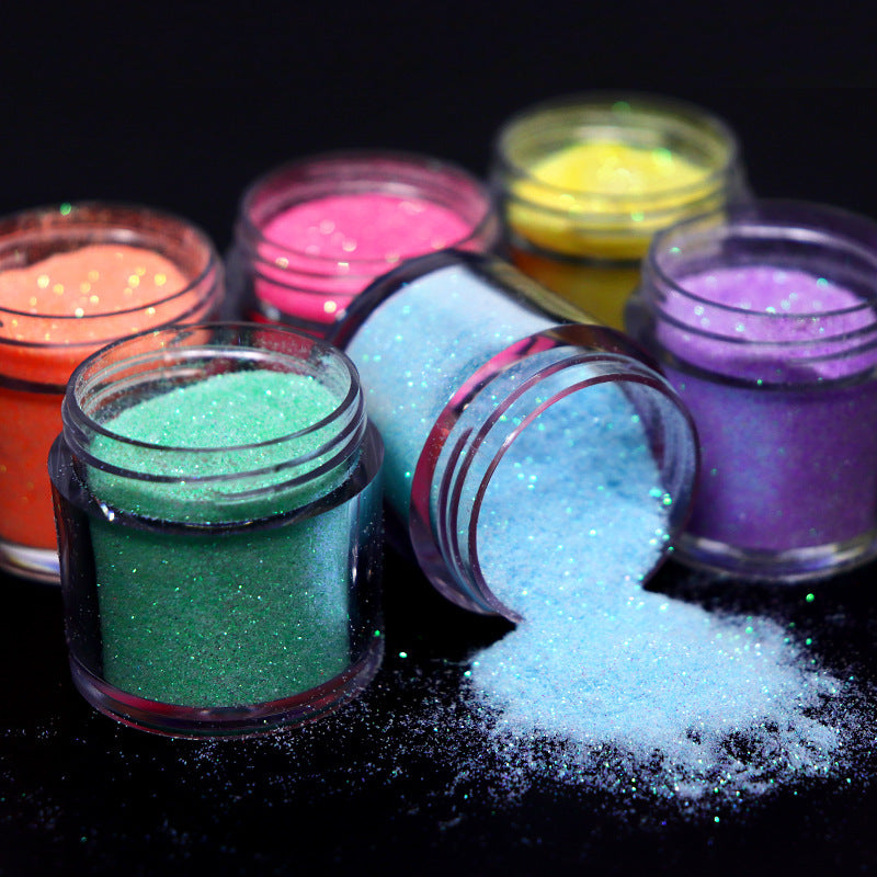 Bottled Sea Salt Granulated Sugar Woolen Nail Shimmering Powder