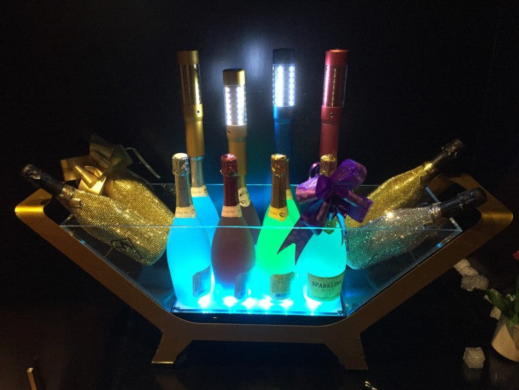Custom LED Luminous Champagne Bucket Creative Champagne Boat Ice Bucket