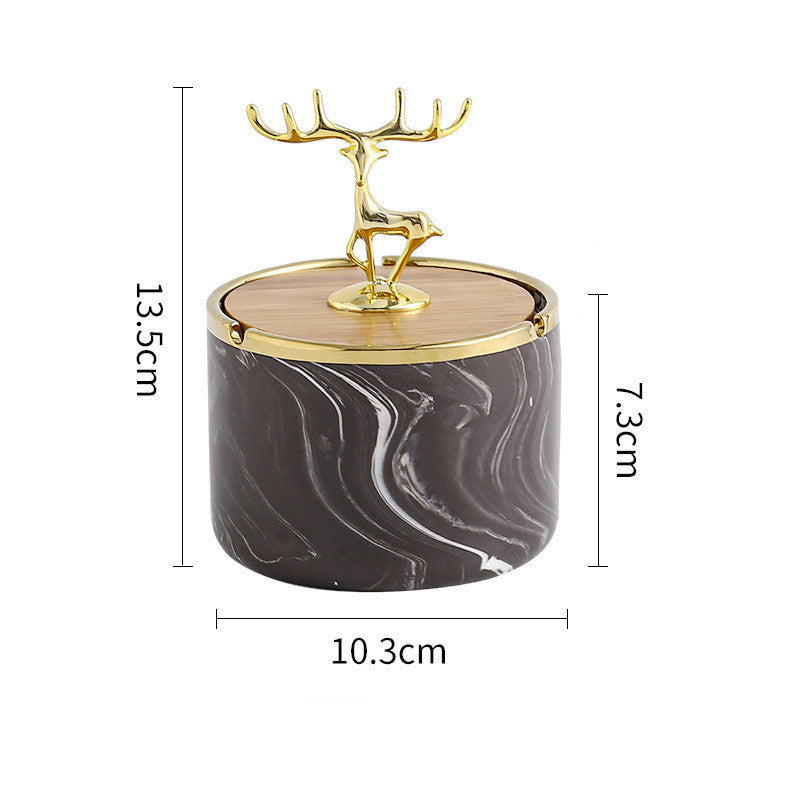 Household Ceramic Windproof Fly Ash Decorative Ashtray