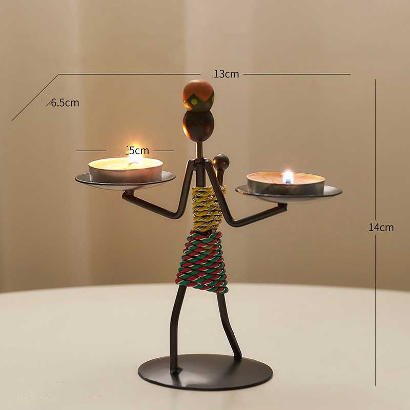Bougeoir Créatif En Fer Décoration De Maison Cuisine Restaura