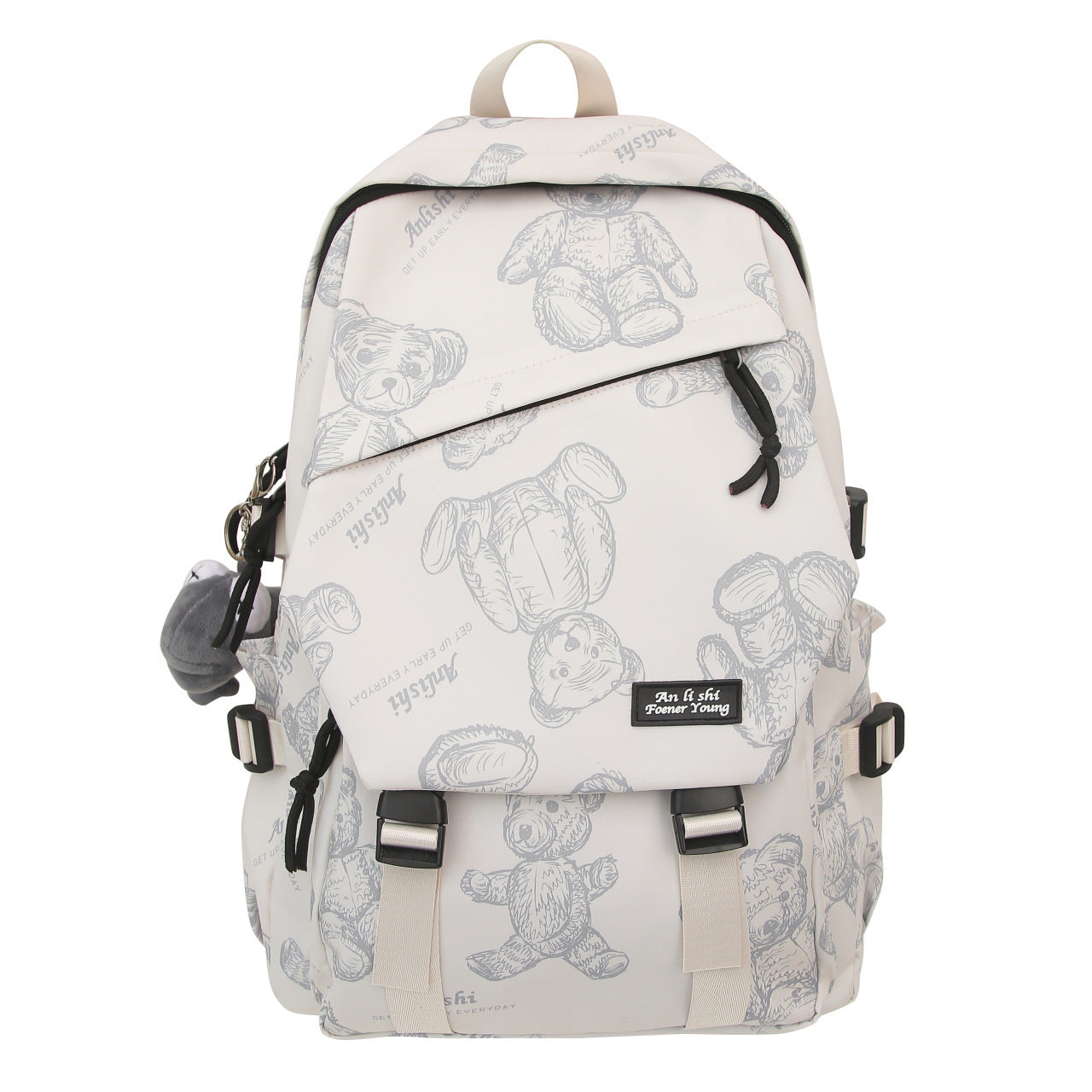 Large Capacity Solid Color Wear-resistant Backpack