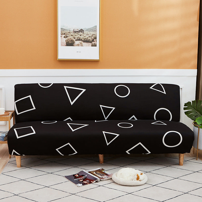 All-Inclusive Stretch Fabric Armless Sofa Towel Sofa Cover