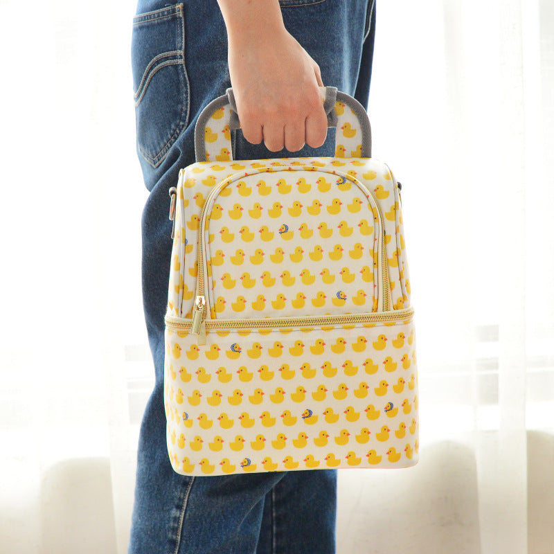 Sac à Langer Sac Isotherme Biberon Sac Rangement Maman pour Affaires de Bébé Accessoires Poussette