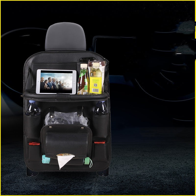 Car Tray Leather Storage Bag