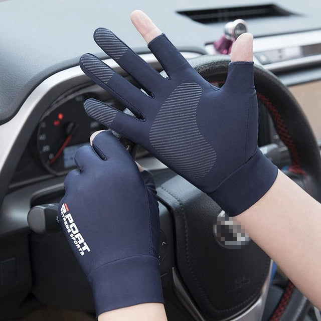 Fishing half finger men's and women's gloves