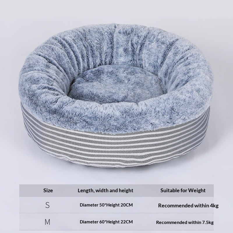 Winter Warm Semi-Enclosed Cat House Cat Mat Deep-Sleep Dog Bed Universal For All Seasons Pet Use