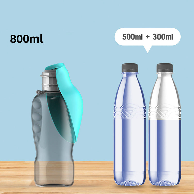 Bouteille d'eau 800ml pour chien, Gamelle Portable Grande Capacité Anti-fuite pour Animaux, Bol Pliable pour Golden Retriever, Accessoires de Promenade en Plein Air, Produits pour Animaux de Compagnie