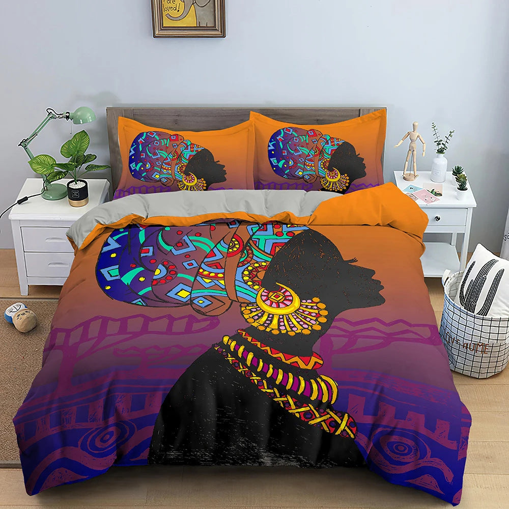 African National Bedding Suit With Pringting