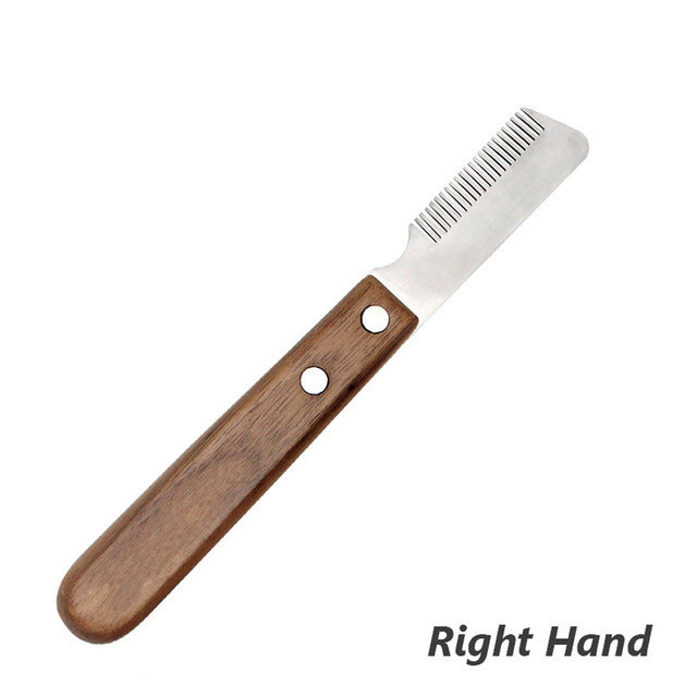 Couteau d'épilation pour chien Outil de toilettage pour animaux de compagnie Peigne de rasage Accessoires pour chiens