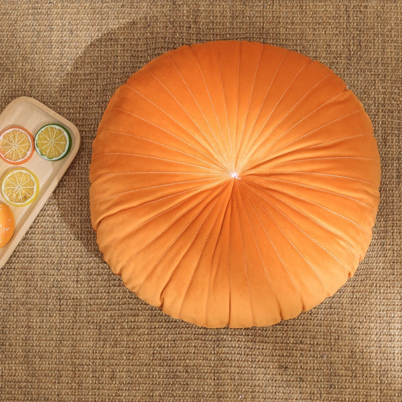 Nordic Ins Solid Color Velvet Pumpkin Pillow