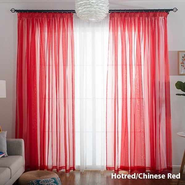 Wide Terylene Curtain Window Screen Fabric Solid Color
