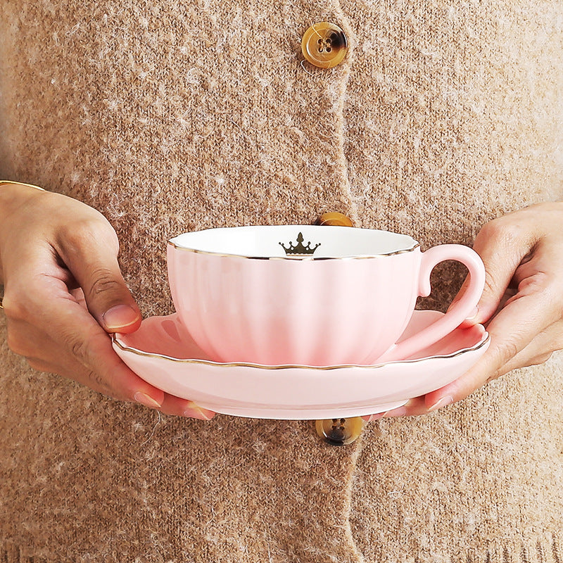 Pumpkin Ceramic Coffee  Black Tea Cup Set
