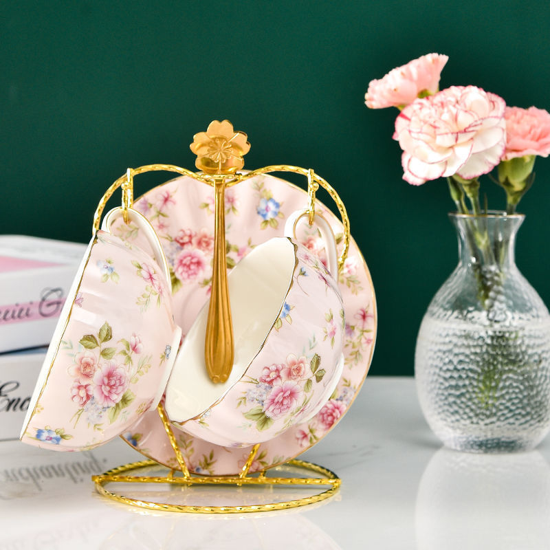 Coffee Ceramic Tea Cup Suit