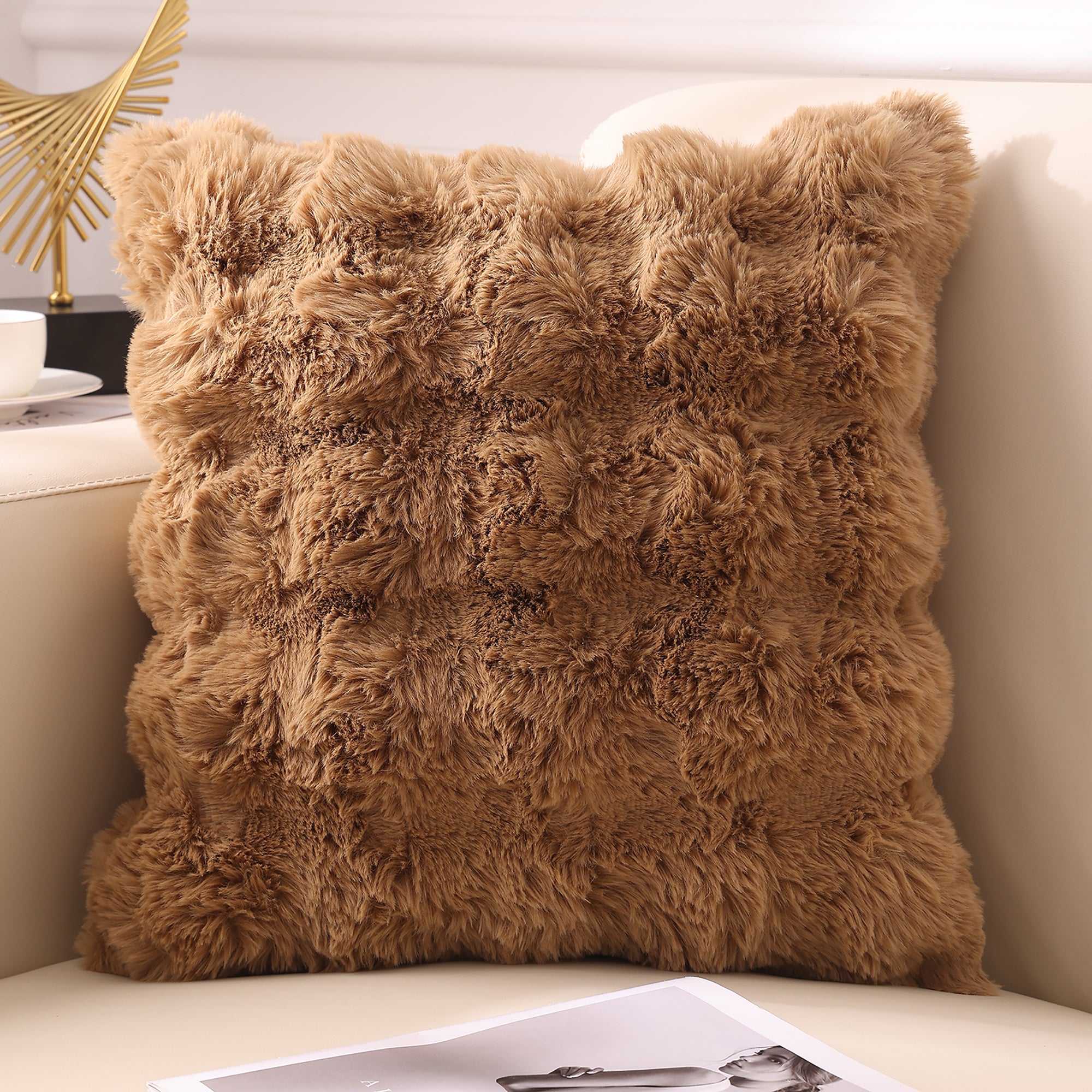 Nordic Simple Plush Pillowcase Without Core