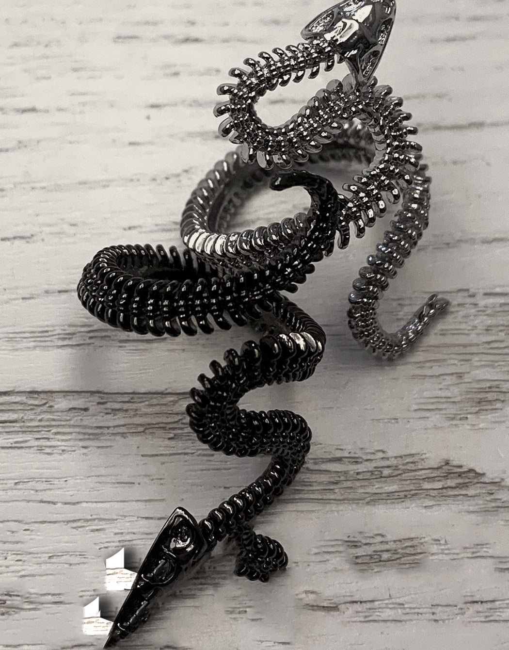 New Snake Bone Ring Goth Punk Set