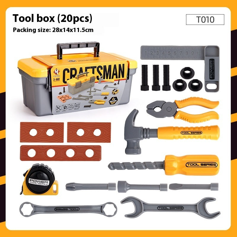 Children's Toolbox Toy Suit Play House Electric Drill Role